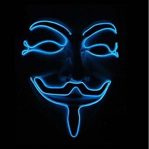 Gadget Gerbil Blue / A Vendetta LED Mask