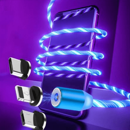 Gadget Gerbil Blue / Android Flowing LED Charging Cable