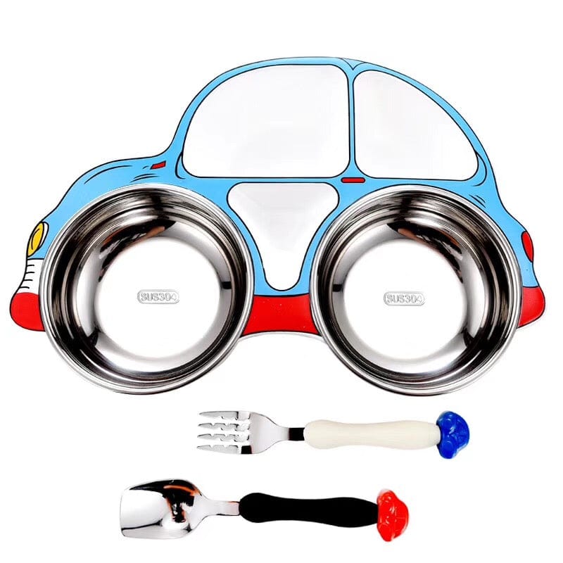 Gadget Gerbil Blue Baby car dinner plate children's tableware