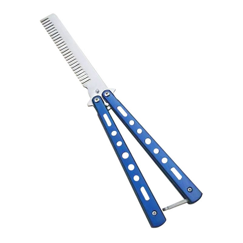 Gadget Gerbil Blue Butterfly Knife Comb