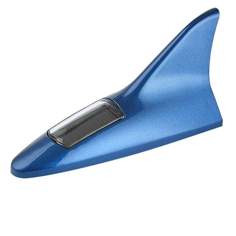 Gadget Gerbil Blue Car Solar Shark Fin LED Emergency Light