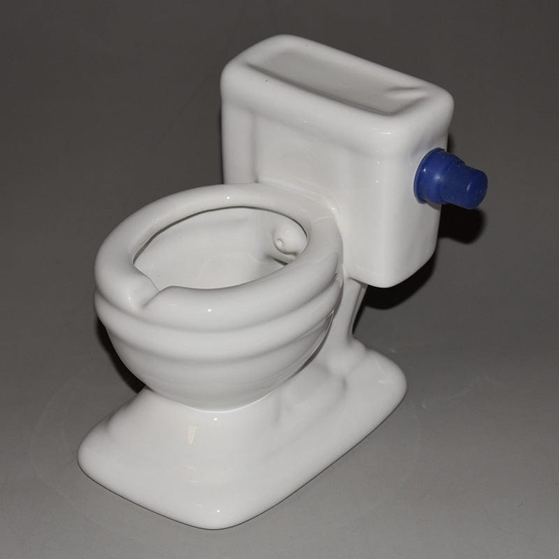 Gadget Gerbil Blue Ceramic Toilet Ashtray