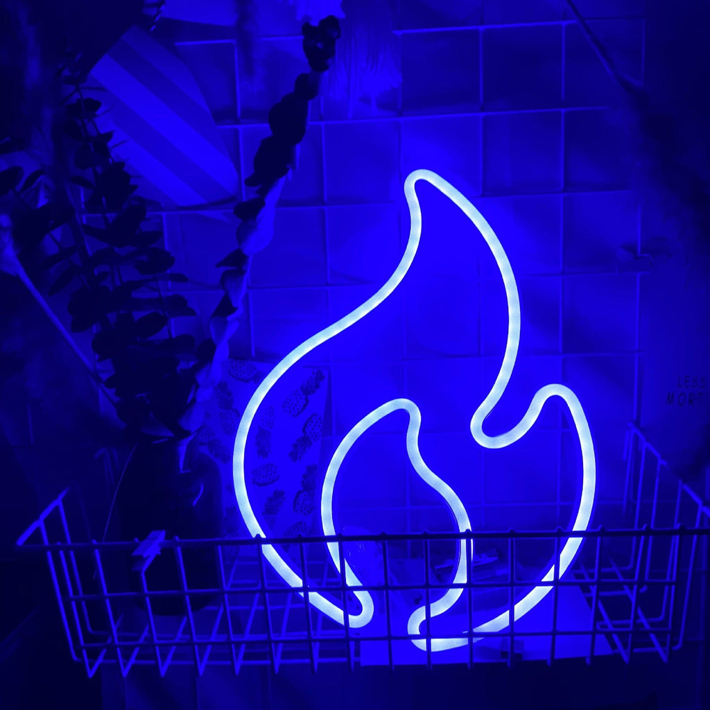 Gadget Gerbil Blue Flame Neon Sign