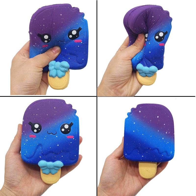 Gadget Gerbil Blue Galaxy Popsicle Squishy Toy