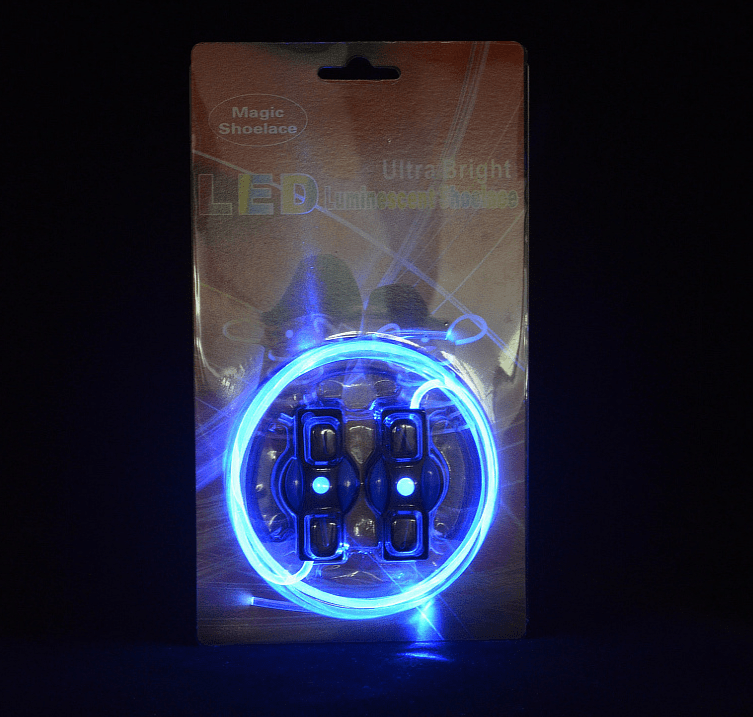 Gadget Gerbil Blue Light Up LED Shoelaces