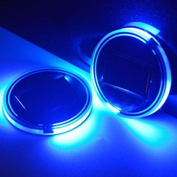 Gadget Gerbil Blue / M Solar Powered LED Cup Holder Lights