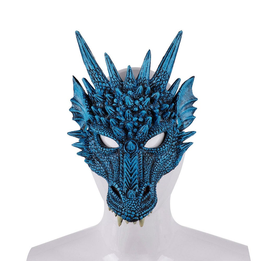 Gadget Gerbil Blue Party PU Foam 3D Animal Dragon Mask