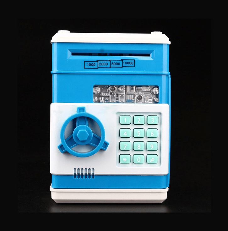 Gadget Gerbil Blue Piggy Bank ATM Machine