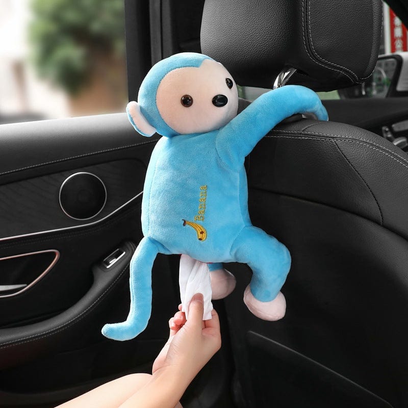 Gadget Gerbil Blue Pipi monkey hanging tissue box