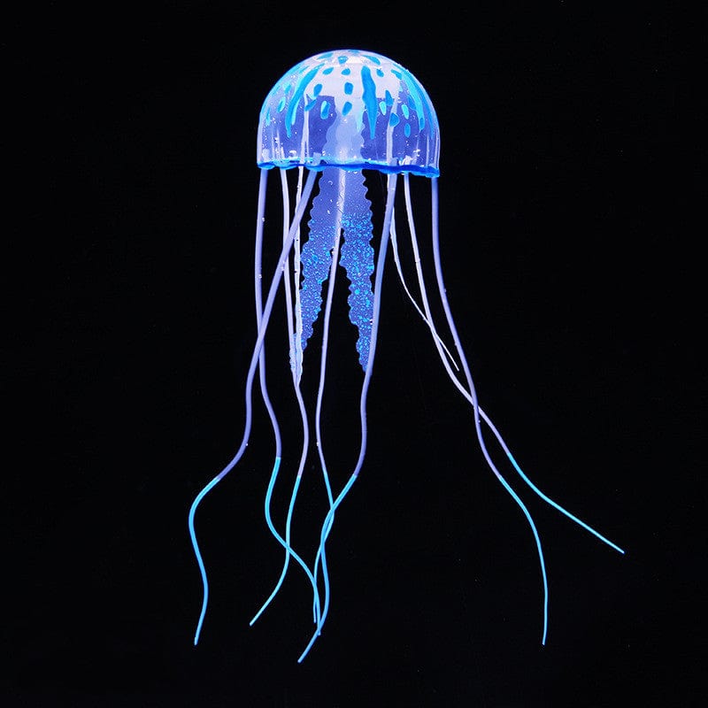 Gadget Gerbil Blue Suction Cup Jellyfish Fish Tank Light