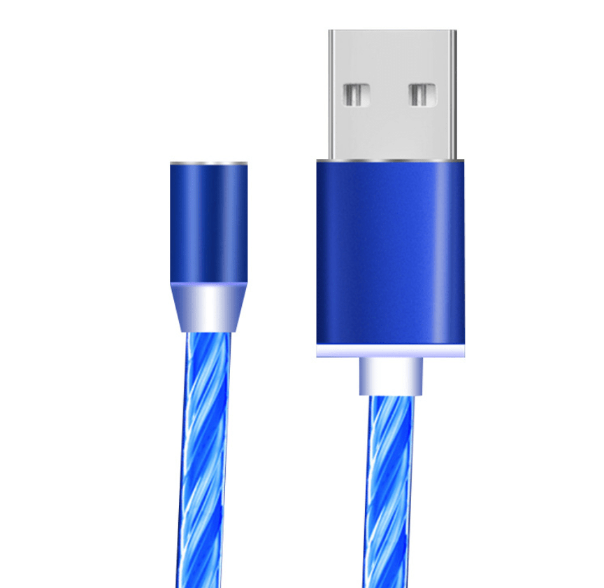 Gadget Gerbil Blue / Type c Flowing LED Charging Cable