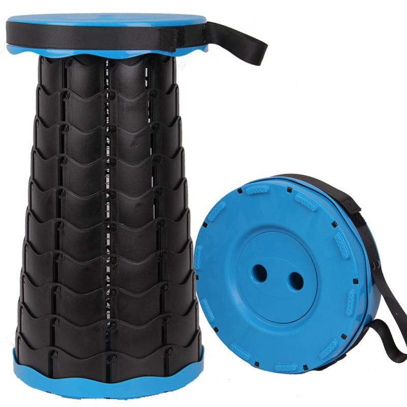 Gadget Gerbil Blue Upgrade Portable Collapsible Camping Stool