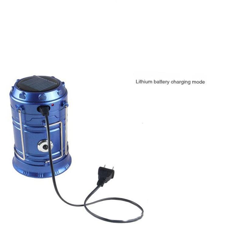 Gadget Gerbil Blue / US Plug LED Rechargable Solar Camping Lantern
