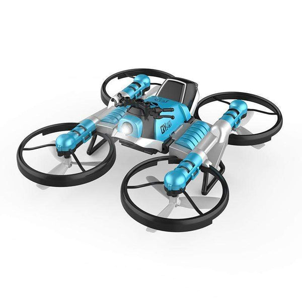 Gadget Gerbil Blue wifi camera 2 in 1 Quadcopter Motorcycle Drone