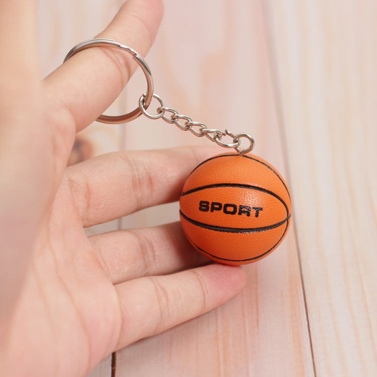 Gadget Gerbil Brown Basketball Keychain