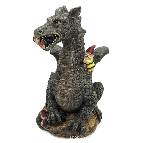 Gadget Gerbil Brown Dragon Gnome Eating Statue