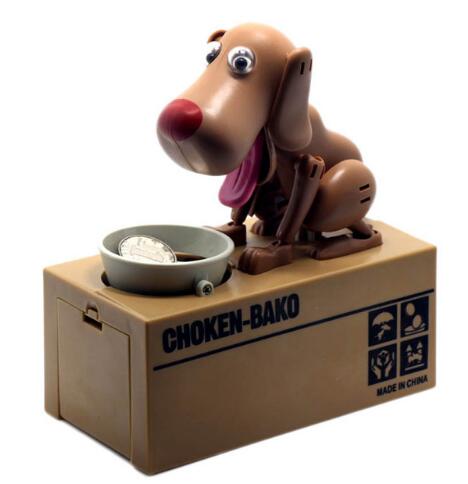 Gadget Gerbil Brown Hungry Dog Coin Bank