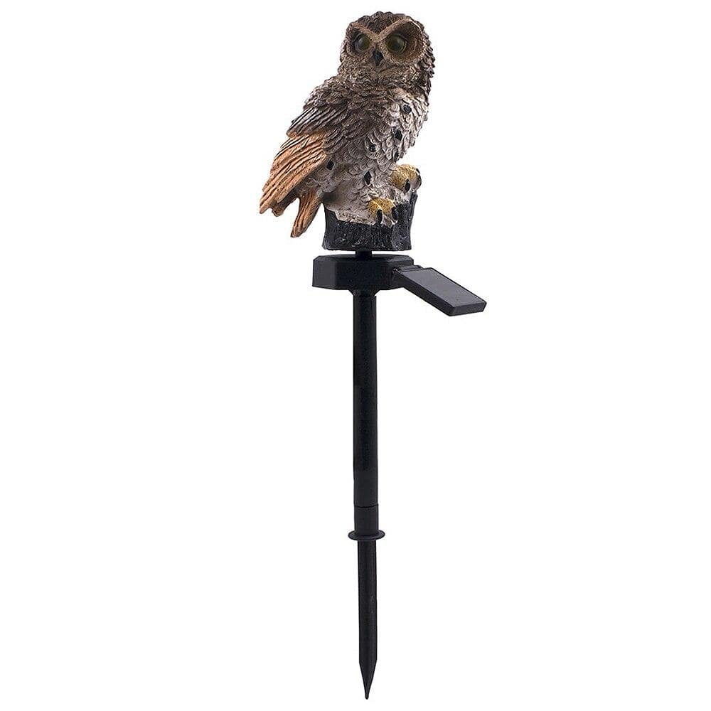 Gadget Gerbil Brown Solar Powered Owl Light