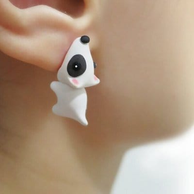 Gadget Gerbil Bull Terrier Bite Earrings