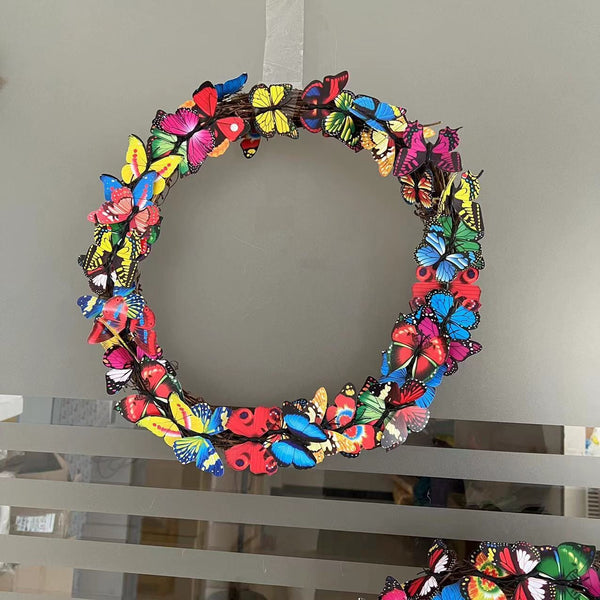 Gadget Gerbil Butterfly Front Door Wreath