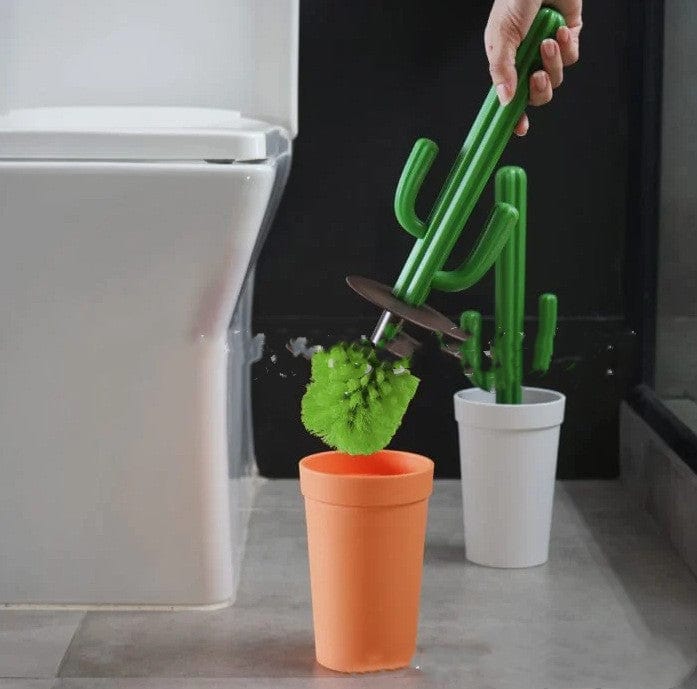 Gadget Gerbil Plastic Cactus Toilet Brush Cactus Wastebasket