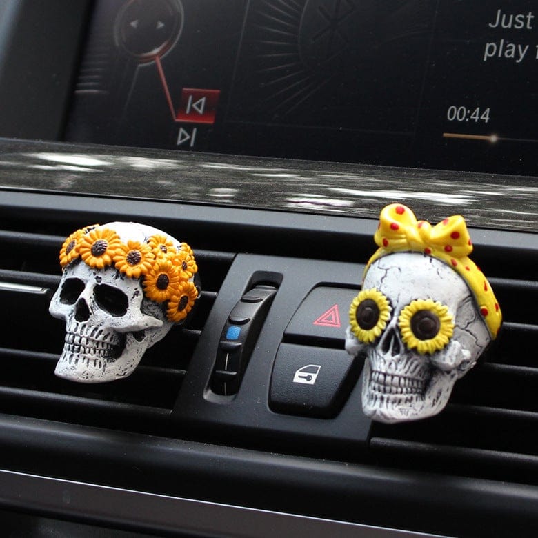Gadget Gerbil Car Air Freshener Skulls Vent Clip (2 Pieces)