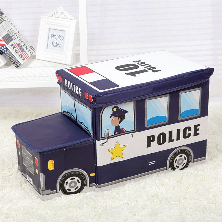 Gadget Gerbil Car Kids Police Van Storage Box