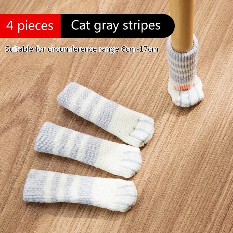 Gadget Gerbil Cat grey stripes / 4packs Table Legs Cat Paws