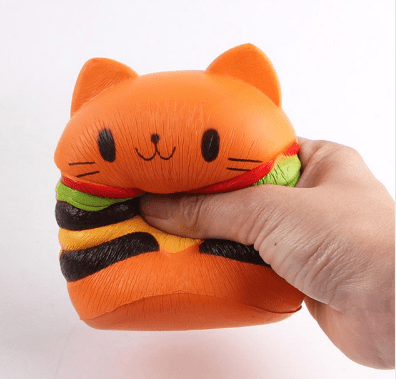 Gadget Gerbil Cat Hamburger Squishy Toy