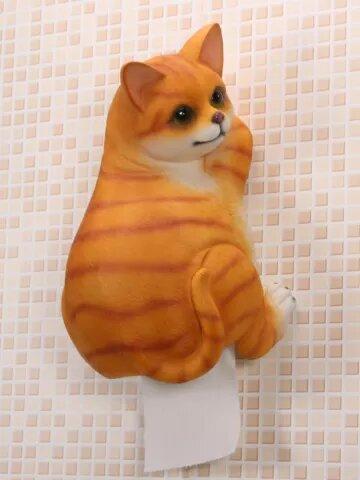Gadget Gerbil Cat Toilet Paper Holder