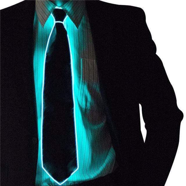 Gadget Gerbil Clear Blue / Normal Light Up LED Tie