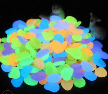 Gadget Gerbil Colorful / 50PCS Glow In The Dark Garden Pebbles