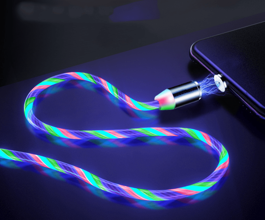 Gadget Gerbil Colorful / Apple Flowing LED Charging Cable