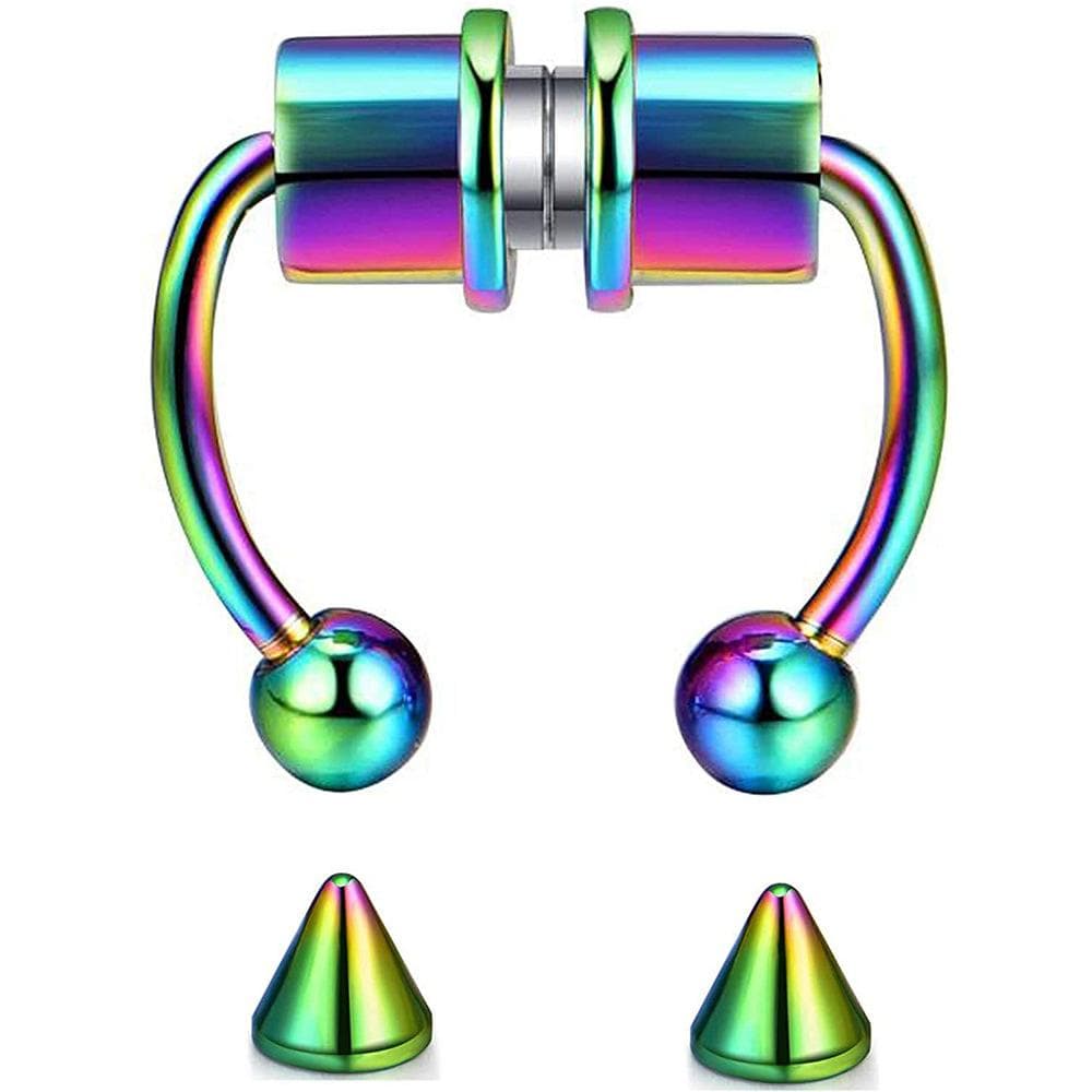 Gadget Gerbil Colorful Fake Magnetic Nose Ring