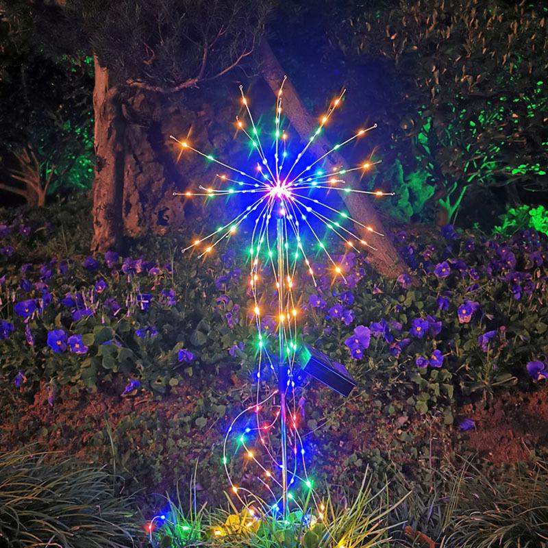 Gadget Gerbil Colorful Light Solar Powered Exploding Fireworks Light