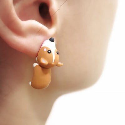 Gadget Gerbil Corgi Bite Earrings