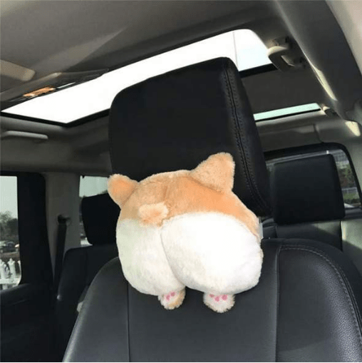 Gadget Gerbil Corgi Butt Car Seat Headrest Pillow