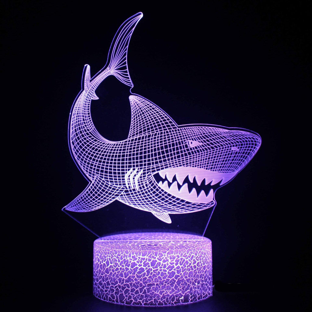 Gadget Gerbil Crack 16 telecontrol 3D LED Shark Lamp