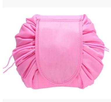 Gadget Gerbil Deep pink Animal Printing Large Capacity Drawstring Lazy Cosmetic Storage Bag