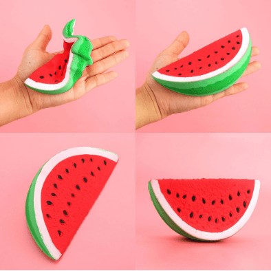 Gadget Gerbil default 1PC PU Squeeze  Watermelon Fruit Slow Rising Simulation Stress Stretch Kids Toys