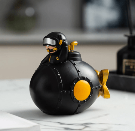 Gadget Gerbil Diver Astronaut Fishing Star Figurine