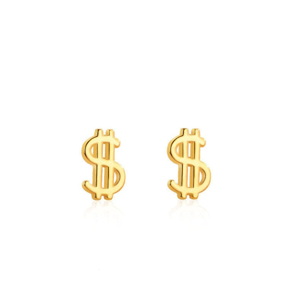 Gadget Gerbil Dollar Sign Pendant Earrings