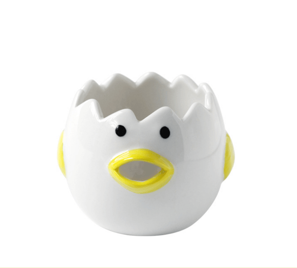 Gadget Gerbil Eggcup Cute Ceramic Chick Egg Yolk Separator