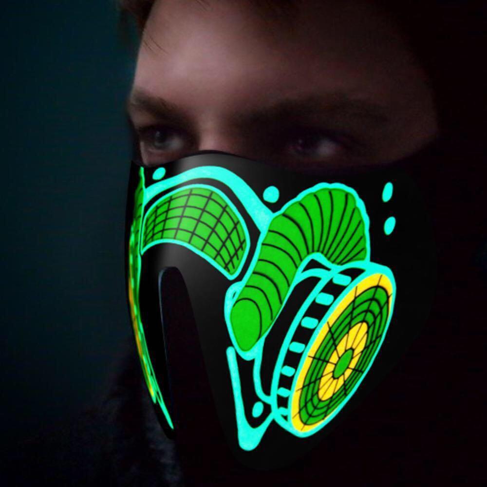 Gadget Gerbil Gas Mask Sound Reactive LED Mask
