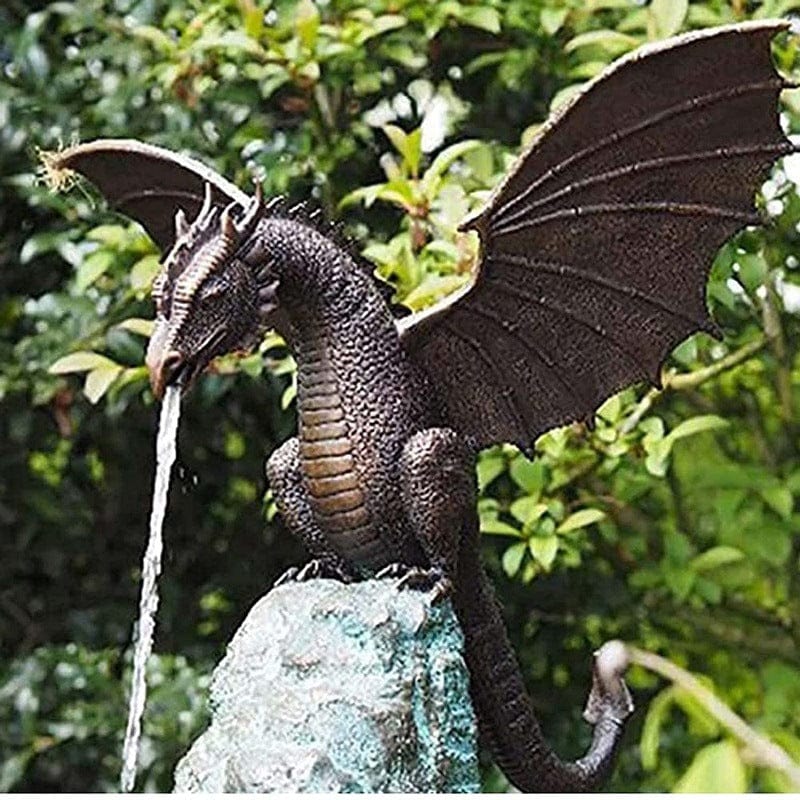 Gadget Gerbil Gold / 225x30x28cm Simulation flying dragon garden decoration ornaments