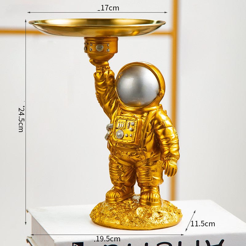 Gadget Gerbil Gold Astronaut Carrying Key Tray