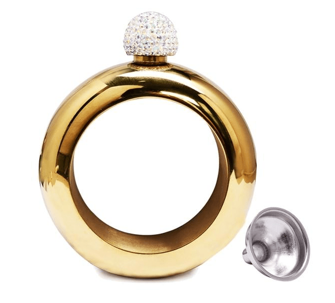 Gadget Gerbil Gold Bracelet Bangle Flask
