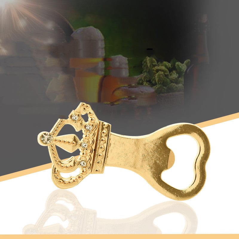 Gadget Gerbil Gold Diamond Crown Bottle Opener