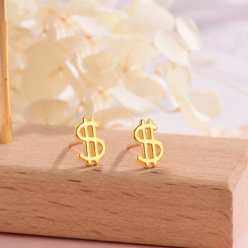 Gadget Gerbil Gold Earrings, Small Earrings, Simple And Cold Style Ins Personalized Earrings