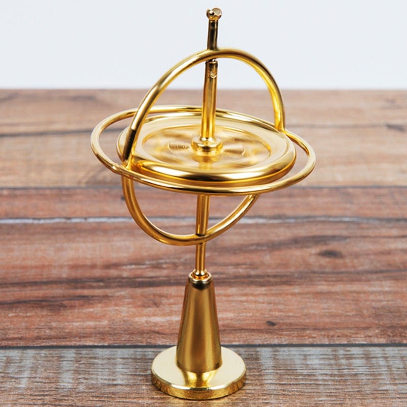 Gadget Gerbil Gold / First generation gyroscope Scientific Educational Metal Finger Gyroscope